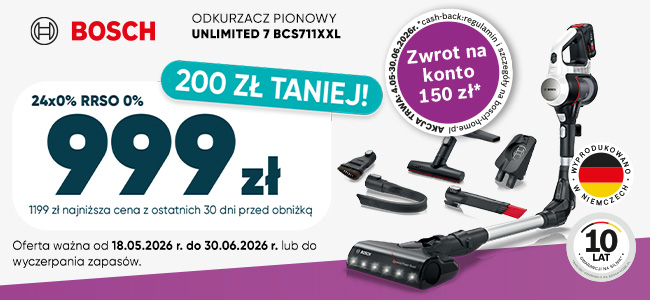 Bosch Unlimited 7 w niższej cenie!