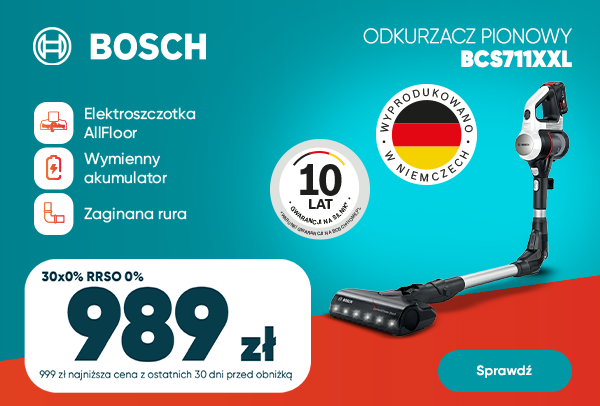 Odkurzacz pionowy Bosch BCS711XXL za 989 zł 