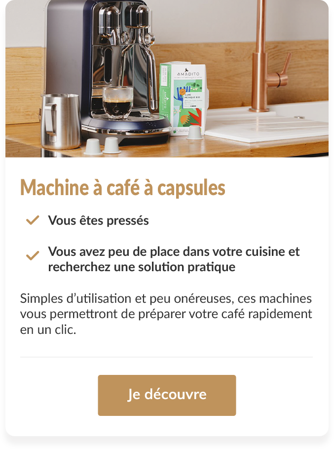 Pourquoi choisir les machines à capsules ?