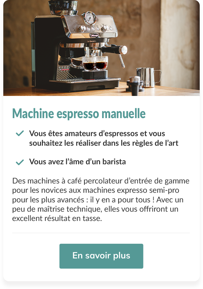 Pourquoi choisir une machine expresso manuelle ?