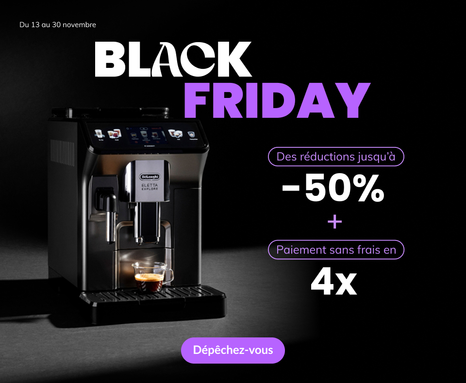 BLACK FRIDAY | Des réductions jusqu'à -50% + paiement sans frais en 4x - Du 13 au 30 novembre 2025