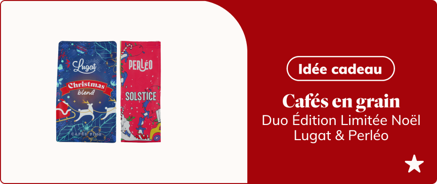 Idée cadeau - Cafés en grain - Duo édition limitée Noël - Lugat & Perléo