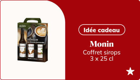 Idée cadeau - Monin coffret sirops 3 x 25 cl