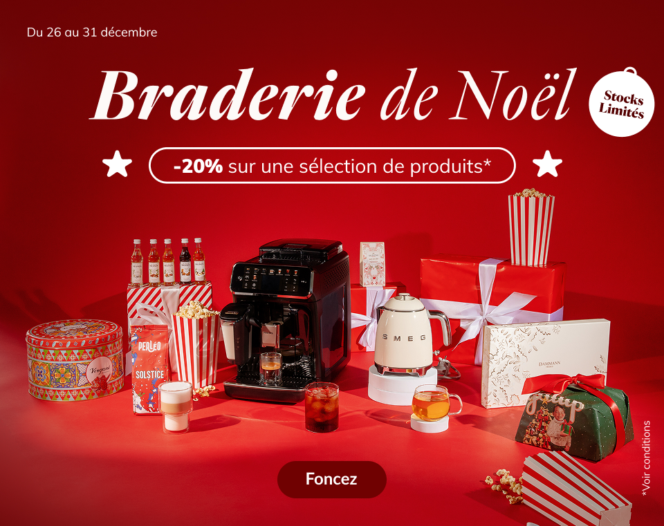 Braderie de Noël jusqu'au 31 décembre : -20% sur une sélection de produits