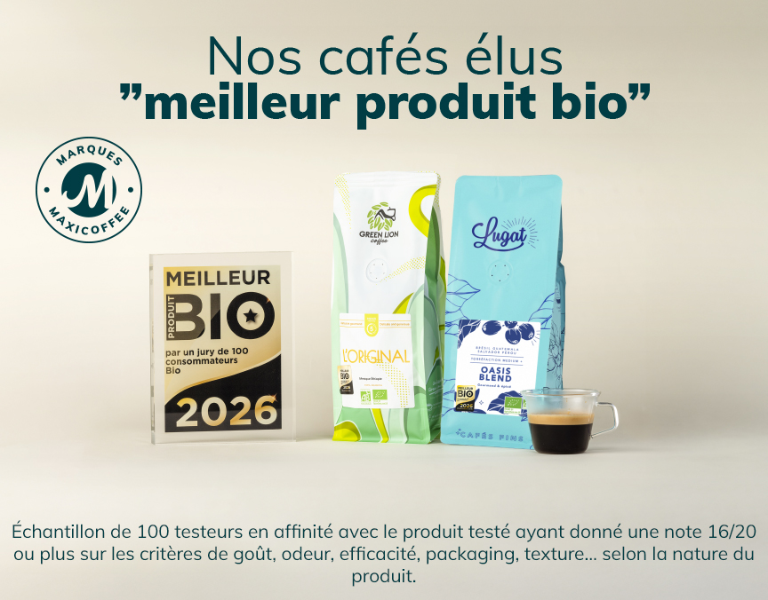 Nos cafés élus meilleurs produits bio