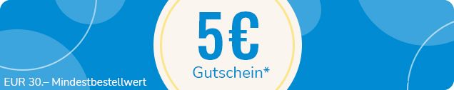 Willkommen - 5€ Gutschein einlösen