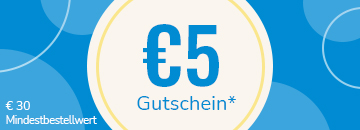 5€ Gutschein - 30€ Mindestbestellwert