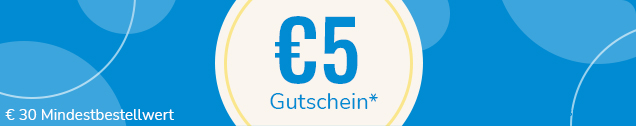 5€ Gutschein - 30€ Mindestbestellwert