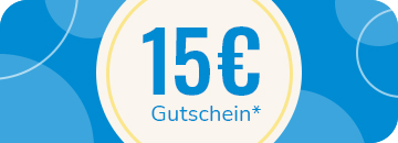 15,- EUR Gutschein ab Mindestbestellwert von 90,- EUR 