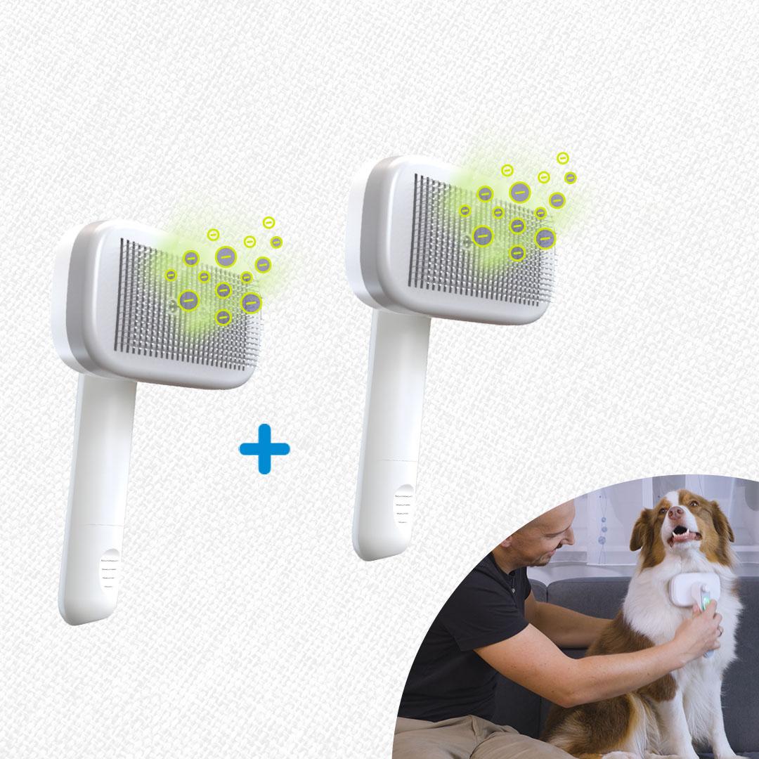 PiddiPet IonBrush Ionen Tierhaarbürste 1+1 GRATIS