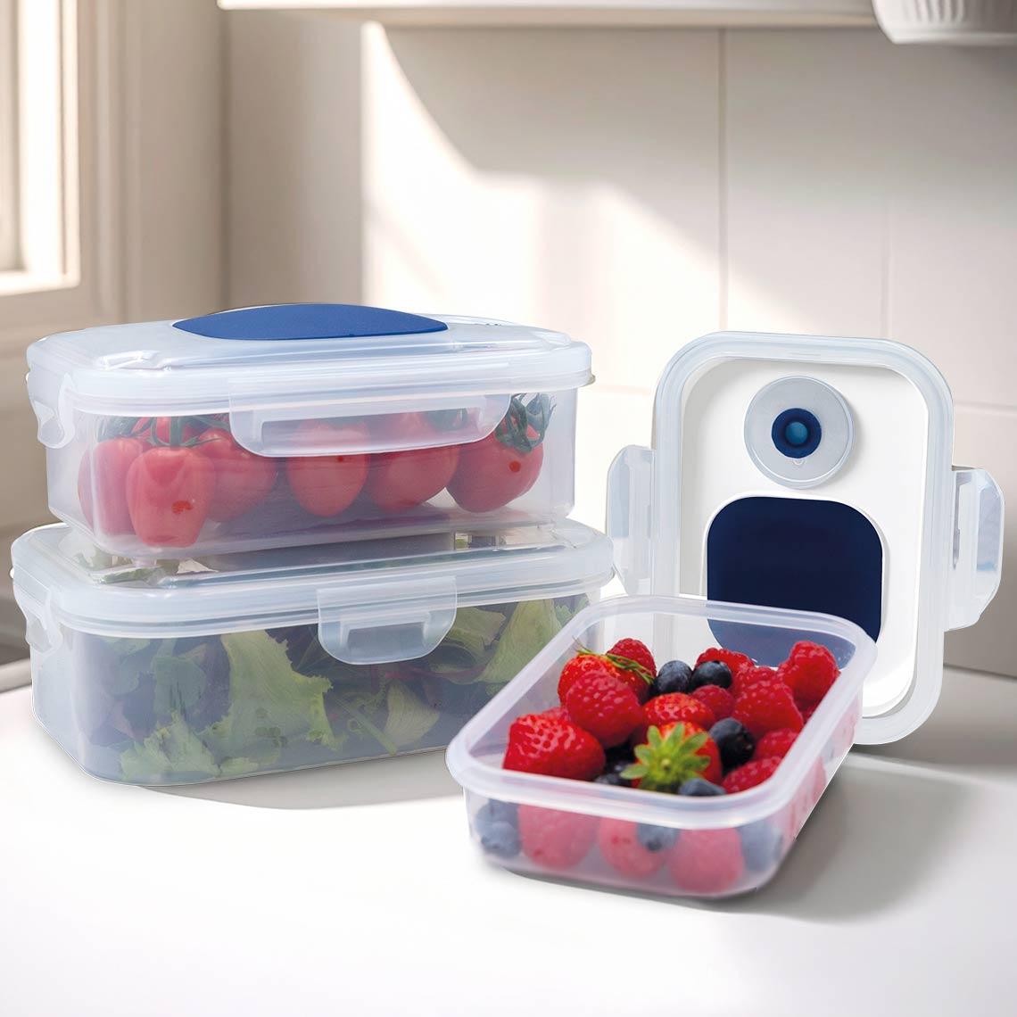 Livington Push&Vac Vakuum-Frischhaltedosen-Set 