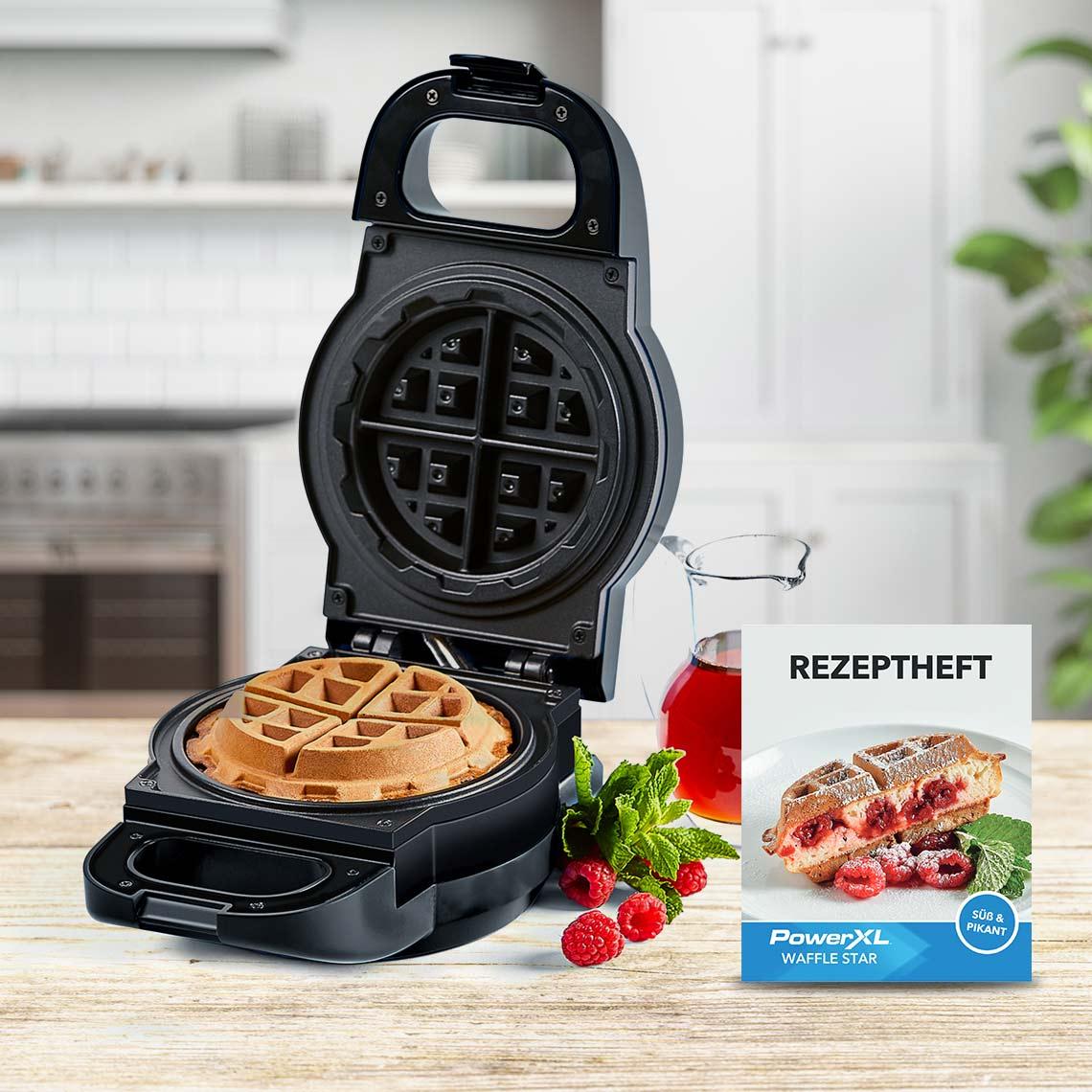 PowerXL Waffle Star Waffeleisen für gefüllte Waffeln