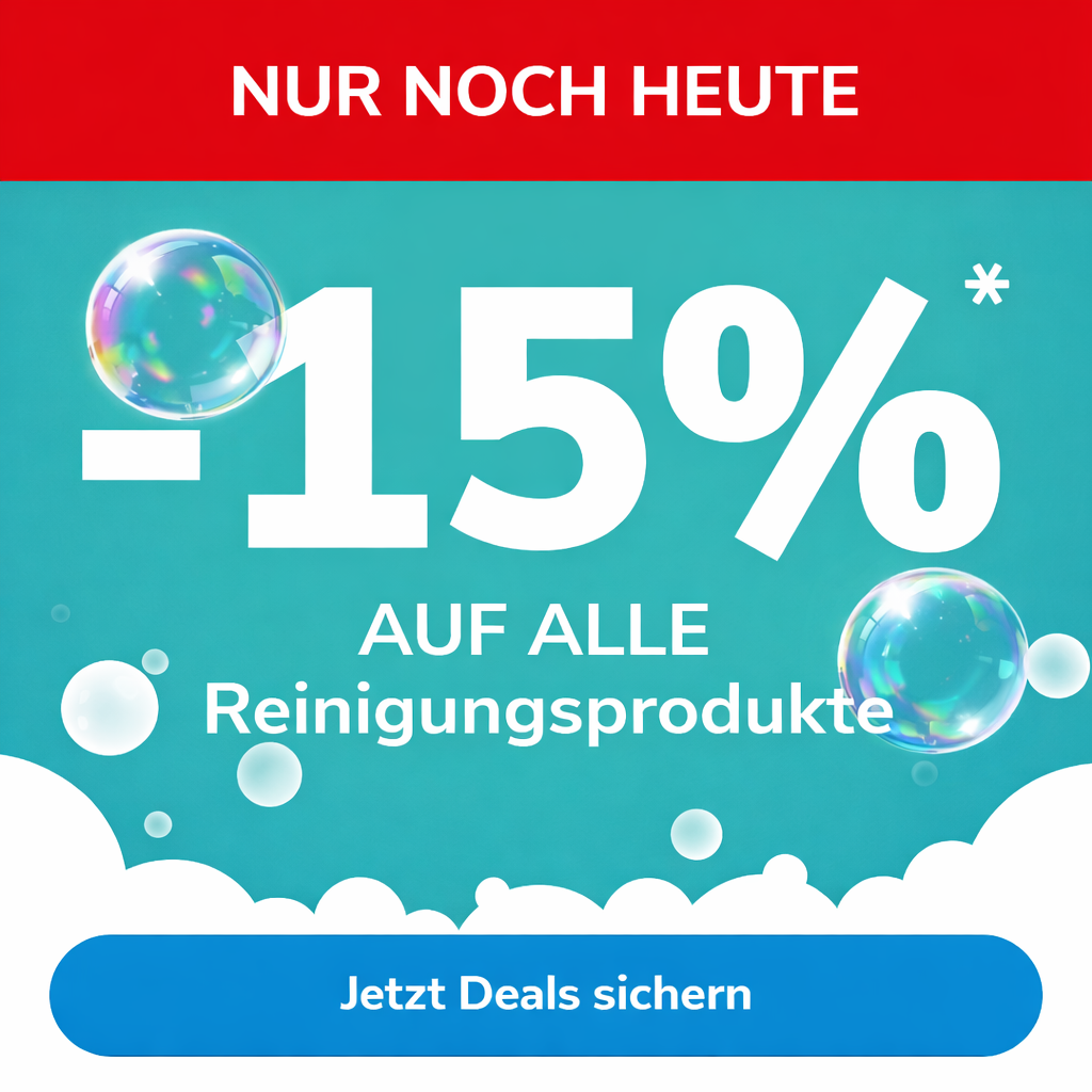 -15% auf alle Reinigungsprodukte