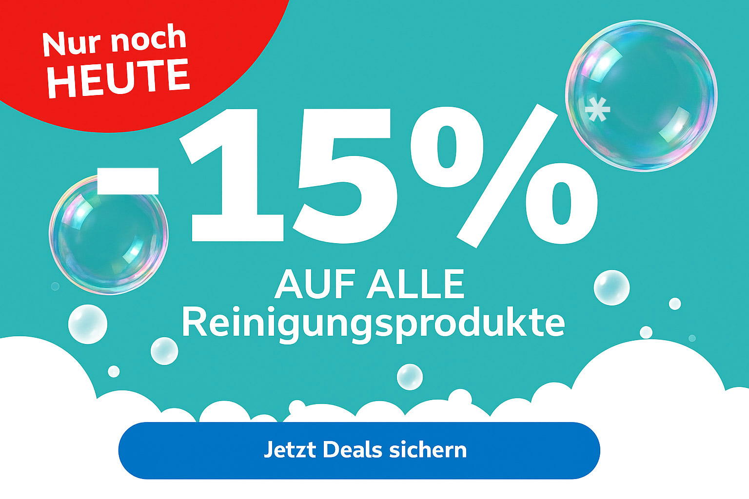 -15% auf alle Reinigungsprodukte