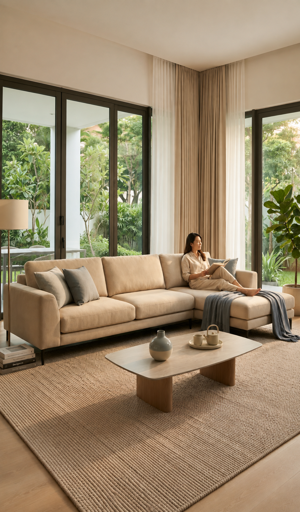 L-shaped sofa featured in the Megafurniture Anniversary Flash Sale