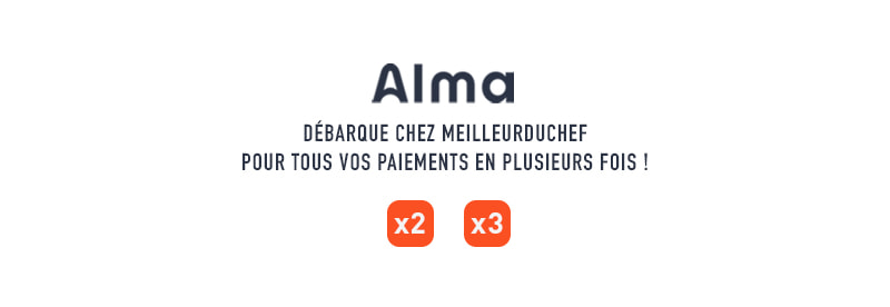 Alma débarque chez MeilleurduChef pour tous vos paiements en plusieurs fois !