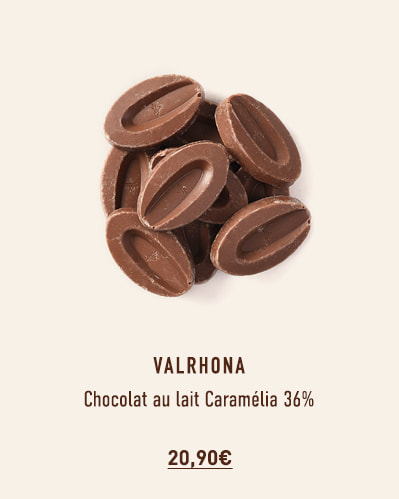 Chocolat au lait Caramélia 36% - 500 g - Valrhona