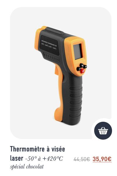 Thermomètre à visée laser - -50° à +420°C - spécial chocolat