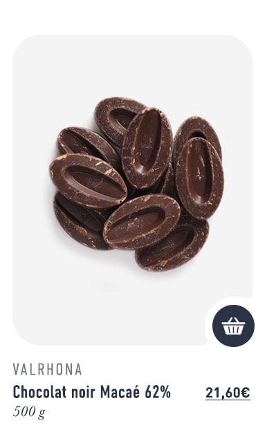 Chocolat noir Macaé 62% - 500 g - Valrhona