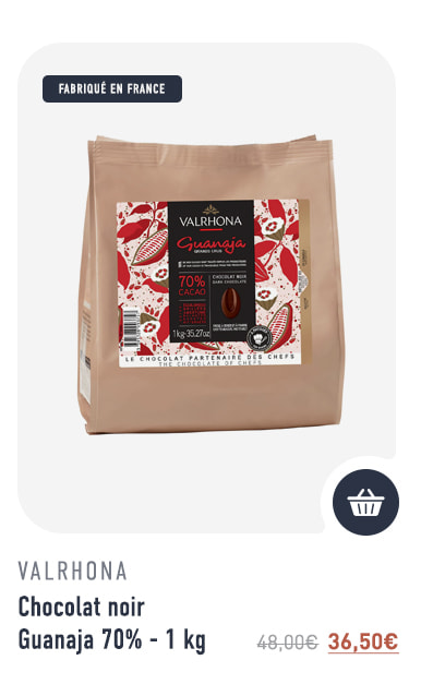 Chocolat noir Guanaja 70% - 1 kg - Valrhona