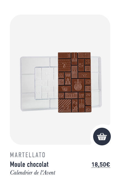 Moule chocolat - Calendrier de l'Avent - Martellato