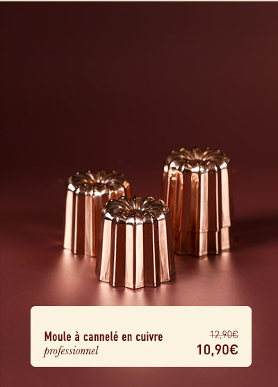 Moule à cannelé en cuivre - professionnel - Ø 5,5 cm