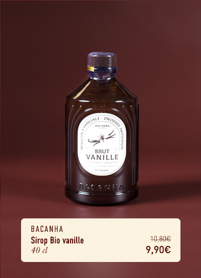 Sirop Bio vanille - 40 cl - Bacanha