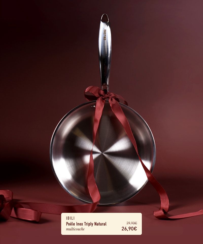 Poêle Inox Triply Natural - multicouche - Ø 24 cm - Ibili
