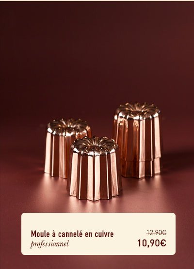 Moule à cannelé en cuivre - professionnel - Ø 5,5 cm