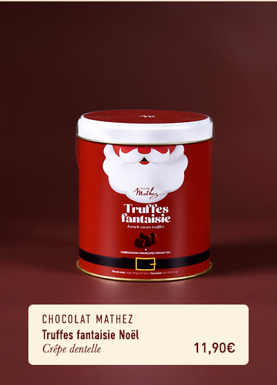 Truffes fantaisie Noël - Crêpe dentelle - 250 g - Chocolat Mathez