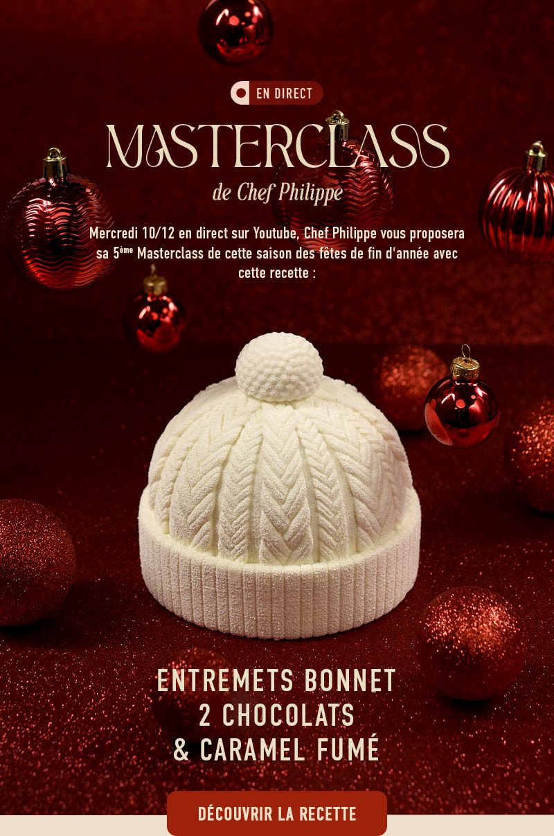 Entremets 2 chocolats et caramel fumé