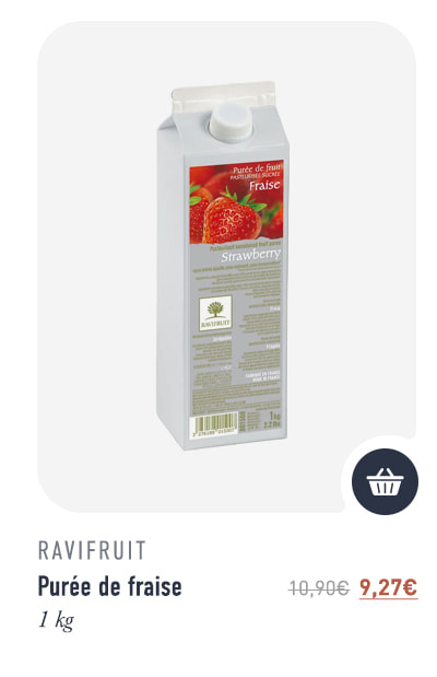 Purée de fraise - 1 kg - Ravifruit
