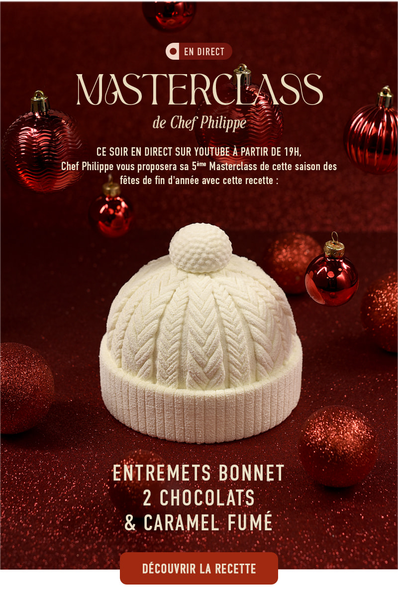 Entremets 2 chocolats et caramel fumé