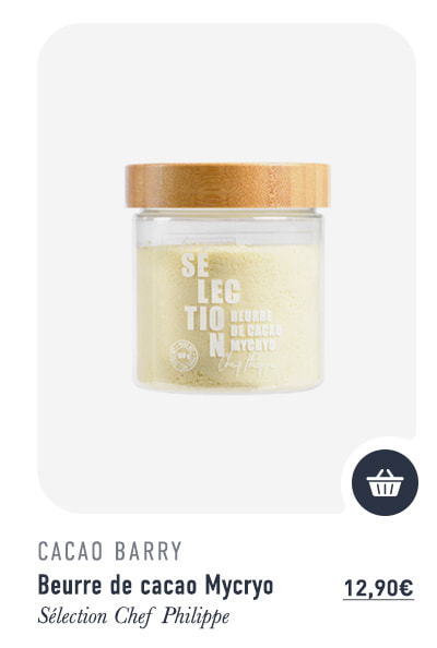 Beurre de cacao Mycryo - 100 g - Sélection Chef Philippe - Cacao Barry