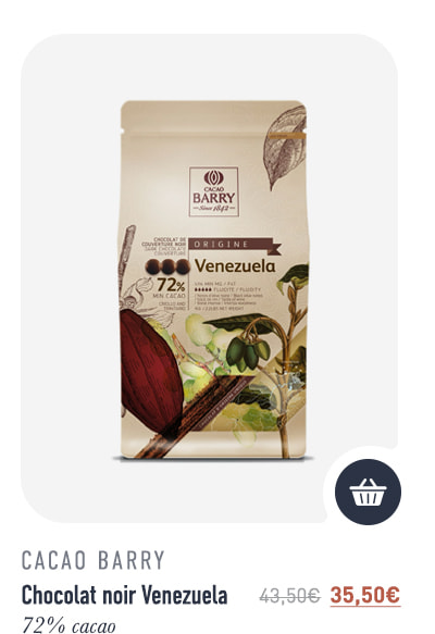 Chocolat noir Venezuela - 72% cacao - 1 kg - Cacao Barry