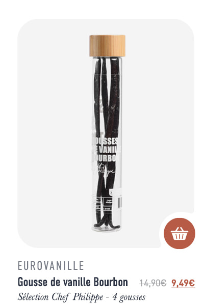 Gousse de vanille Bourbon - Sélection Chef Philippe - 4 gousses - Eurovanille