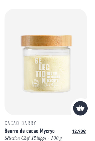 Beurre de cacao Mycryo - Sélection Chef Philippe - 100 g - Cacao Barry