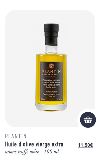 Huile d'olive vierge extra - arôme truffe noire - 100 ml - Plantin