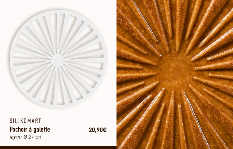 Pochoir à galette - rayons - Ø 27 cm - Silikomart