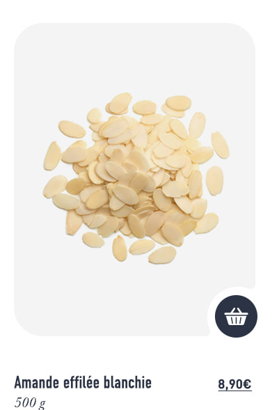 Amande effilée blanchie - 500 g