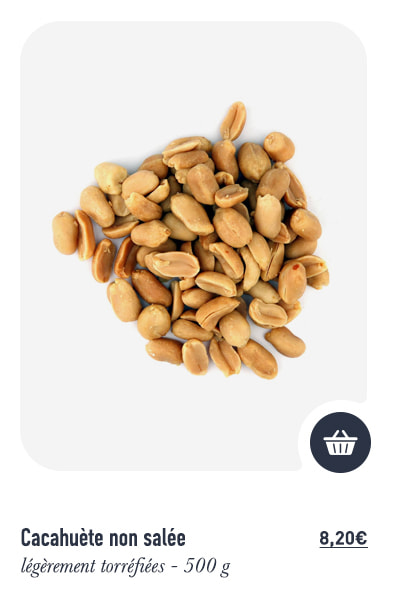 Cacahuète non salée - légèrement torréfiées - 500 g