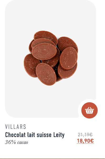 Chocolat lait suisse Leity - 36% cacao - 500 g - Villars