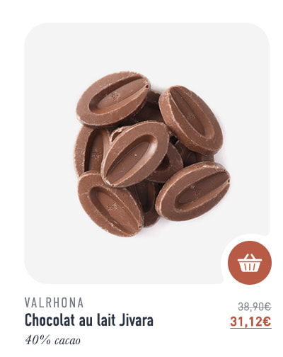 Chocolat au lait Jivara - 40% cacao - 1 kg - Valrhona