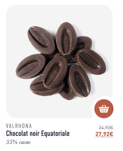 Chocolat noir Equatoriale - 55% cacao - 1 kg - Valrhona