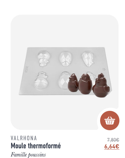 Moule thermoformé - Famille poussins - Valrhona