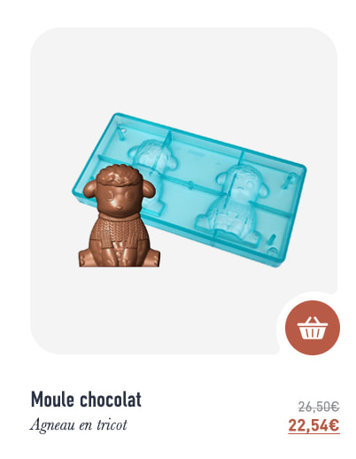 Moule chocolat - agneau en tricot