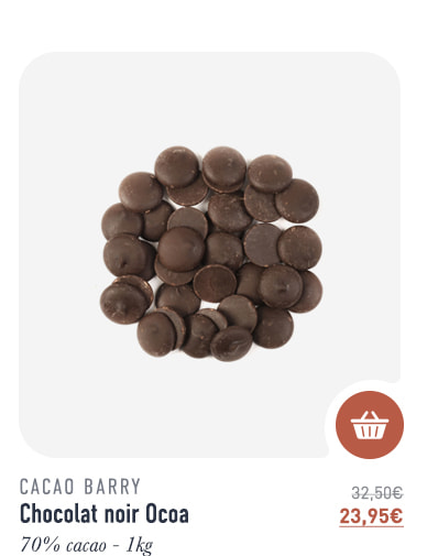 Chocolat noir Ocoa - 70% cacao - 1 kg - Cacao Barry