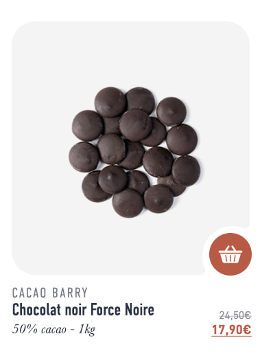Chocolat noir Force Noire - 50% cacao - 1 kg - Cacao Barry