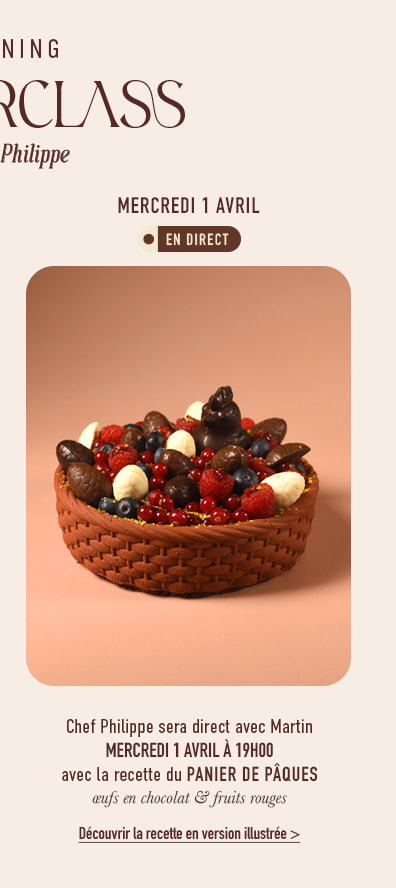 Panier de Pâques, œufs en chocolat & fruits rouges