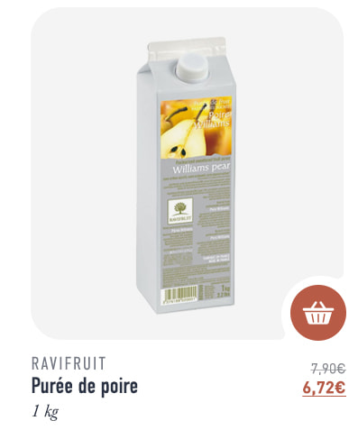 Purée de poire - 1 kg - Ravifruit